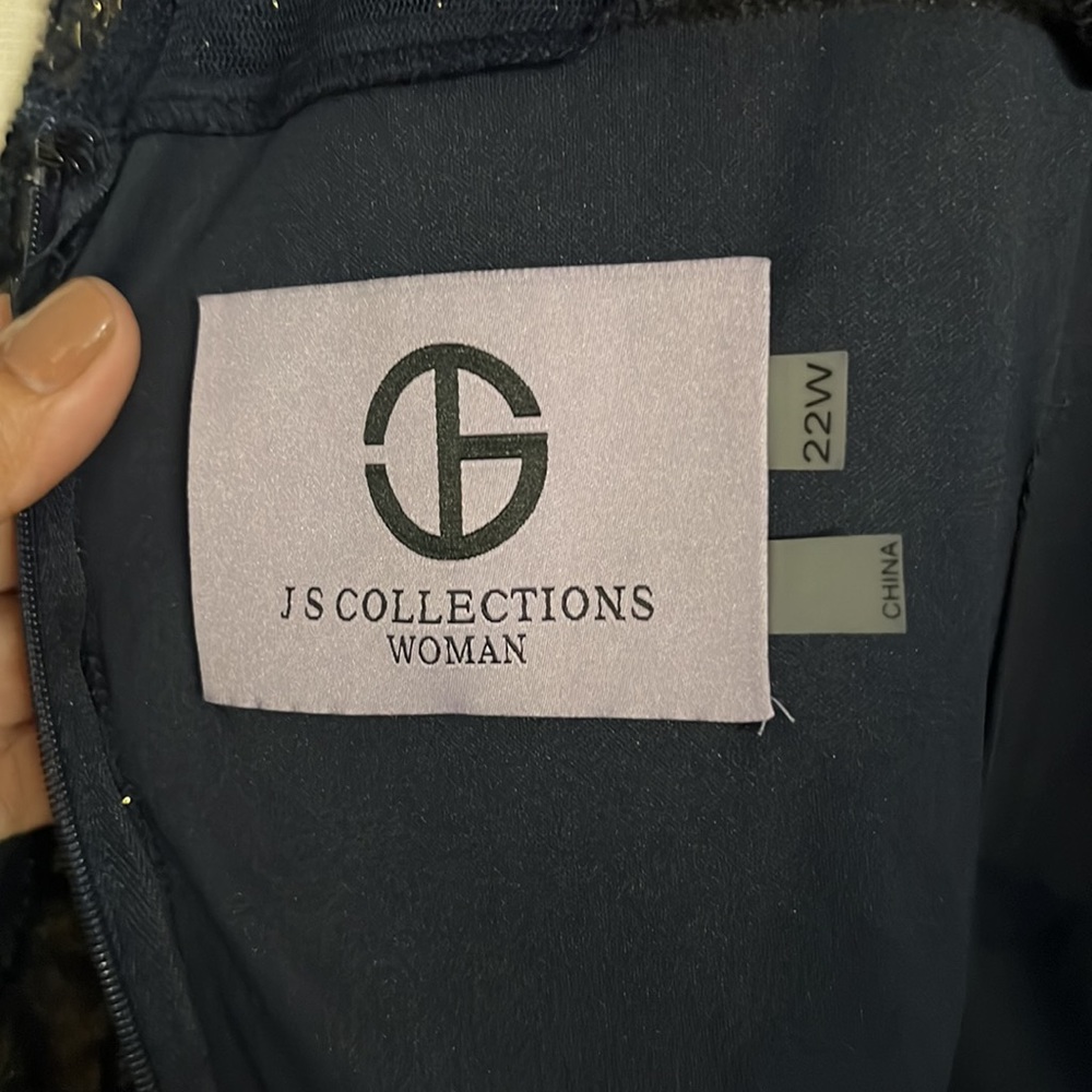 Js Collection, Size 22. Navy Blue With A Hint Of … - image 4